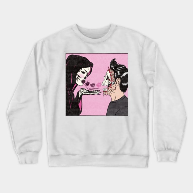 Kiss of Death Crewneck Sweatshirt by classycreeps